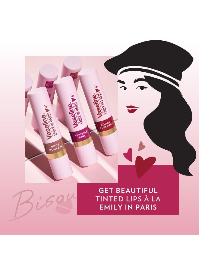Vaseline Parisian Pink Emily in Paris Limited Edition Pink Tinted Lip Balm Stick 3g (Pack of 3) - Image 3